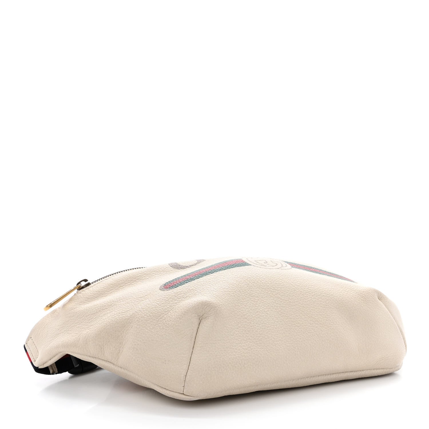 Gucci Grained Calfskin Logo Belt Bag White 4 of 14