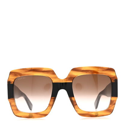 Gucci Square Frame GG0178S Sunglasses Havana 2 of 8