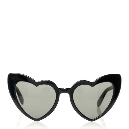 Saint Laurent Acetate Heart Frame Loulou SL181 Sunglasses Black 2 of 9