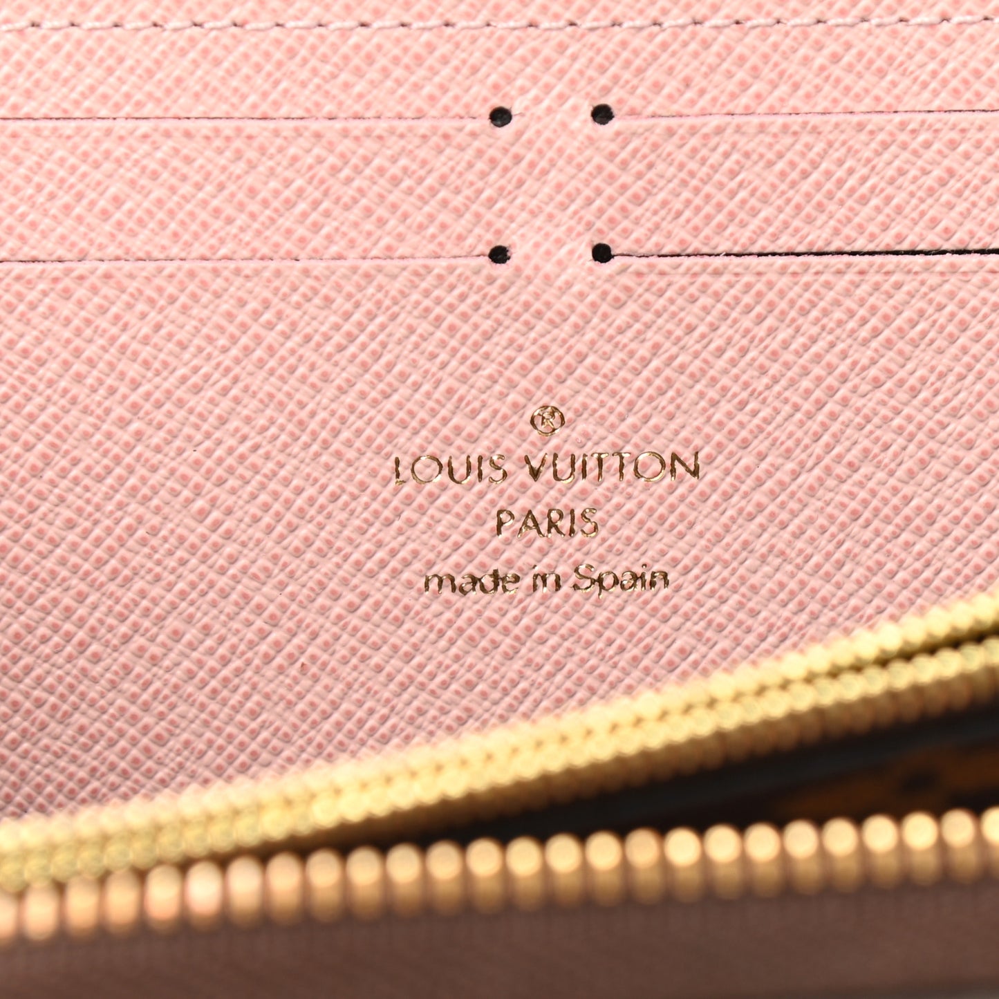 Monogram Clemence Wallet Rose Ballerine