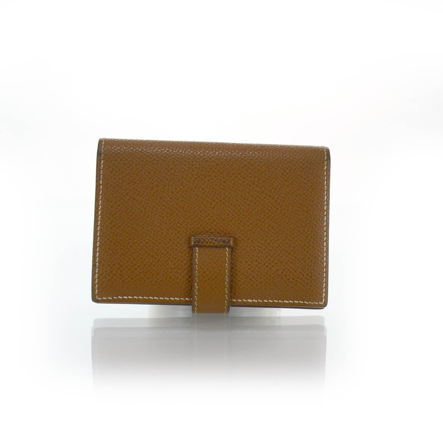 Hermes Veau Epsom Bearn Card Case Gold 2 of 5