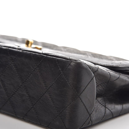 Chanel Lambskin Quilted Medium Double Flap Black 13 of 13