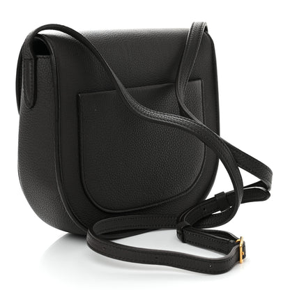 Celine Grained Calfskin Small Trotteur Black 2 of 10