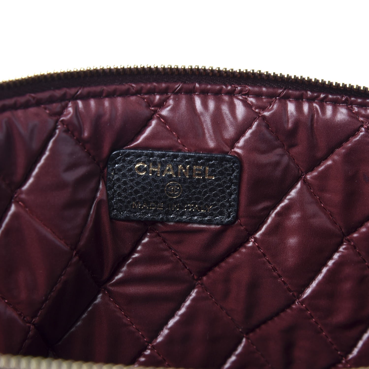 Chanel Caviar Quilted Large Cosmetic Case Black 7 of 9