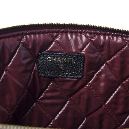 Chanel Caviar Quilted Large Cosmetic Case Black 7 of 9
