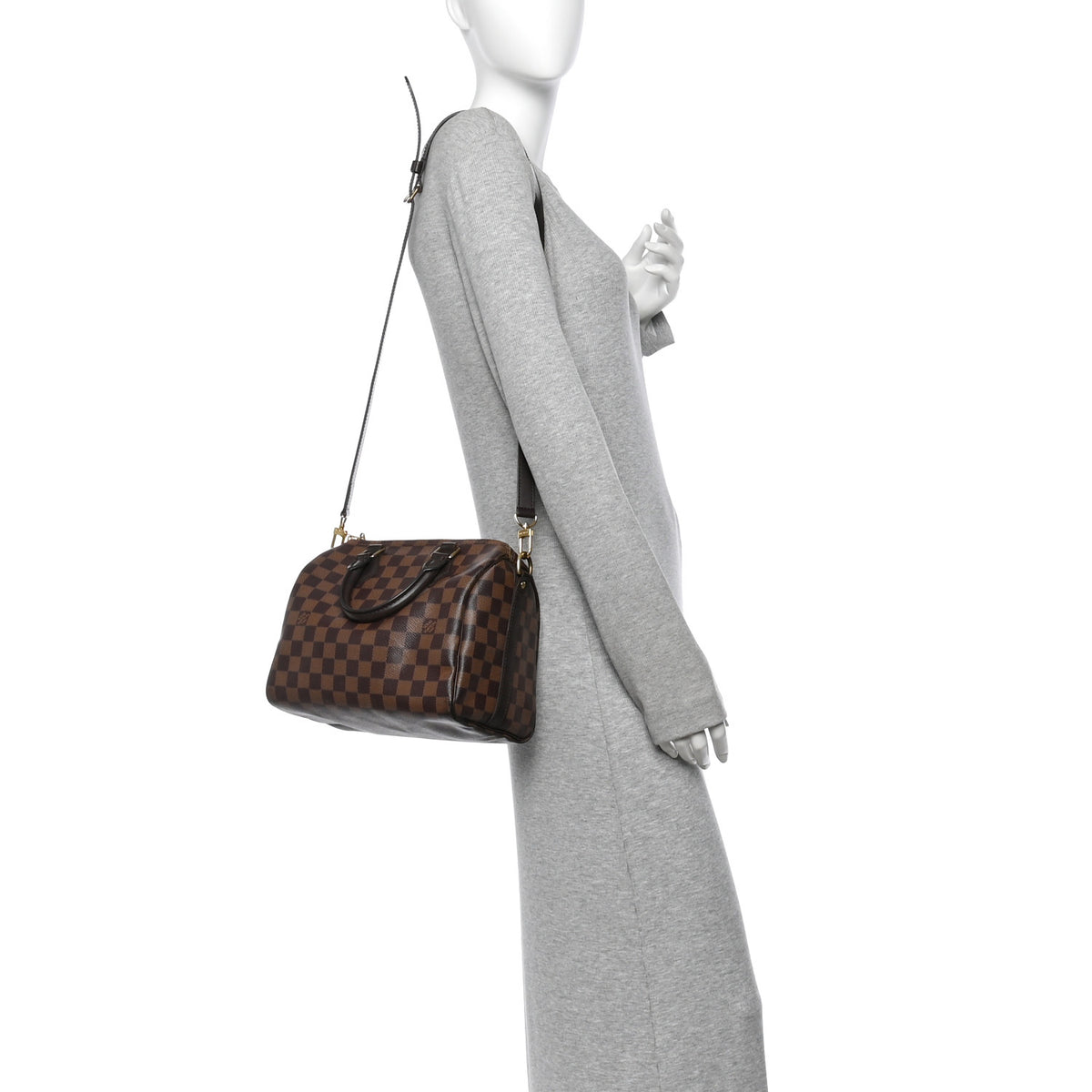 Damier Ebene Speedy Bandouliere 25