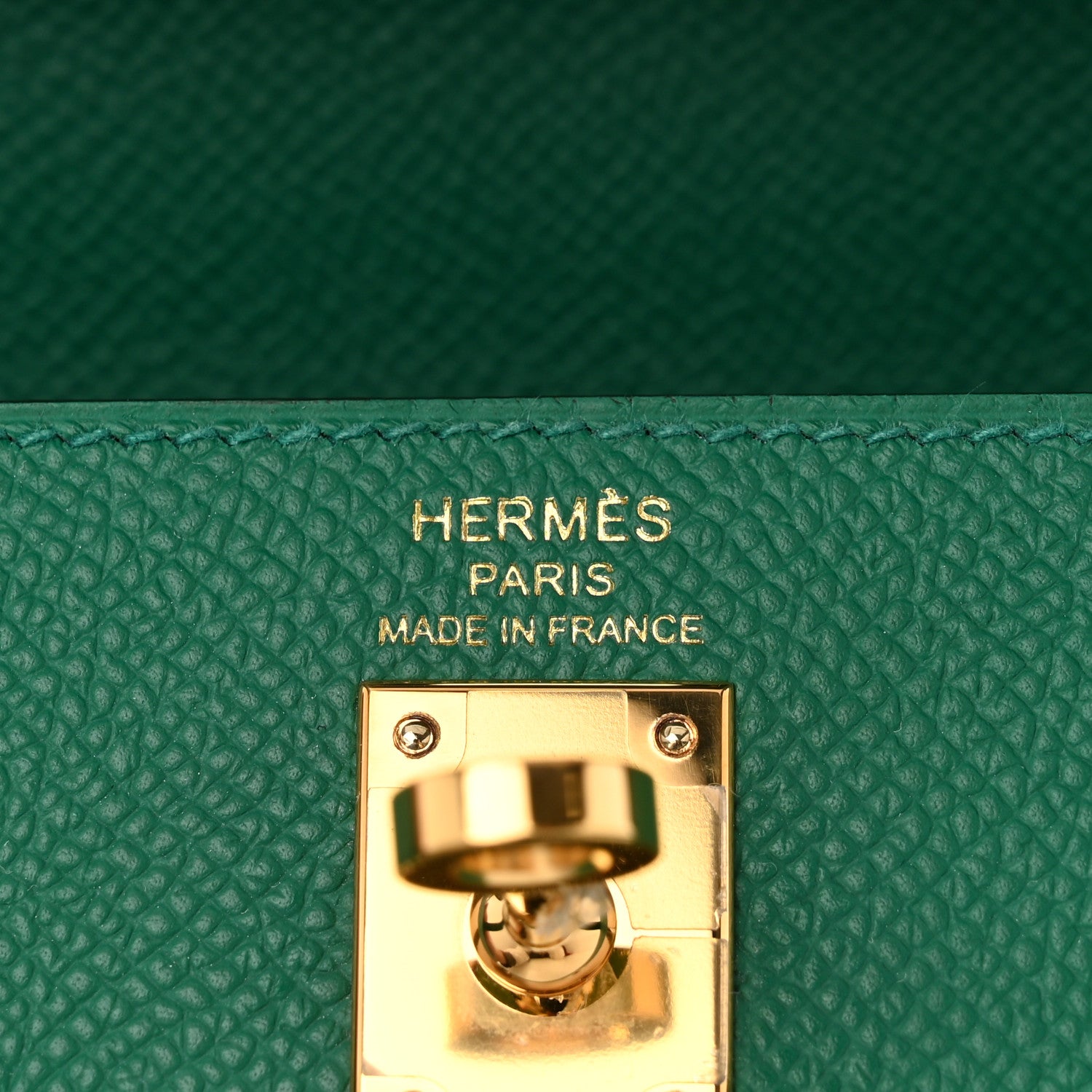 Hermes Epsom Kelly Sellier 25 Vert Vertigo 6 of 11