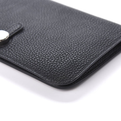 Hermes Togo Dogon Duo Wallet Black 7 of 10