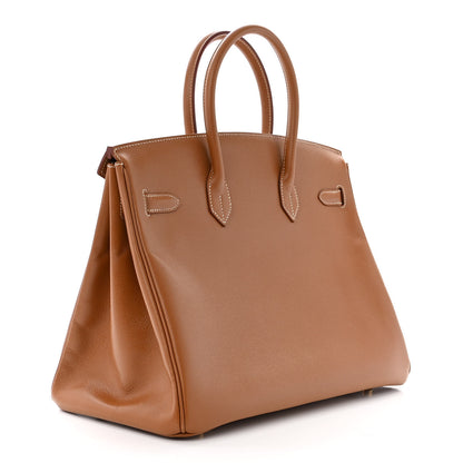 Hermes Courchevel Birkin 35 Gold 3 of 17