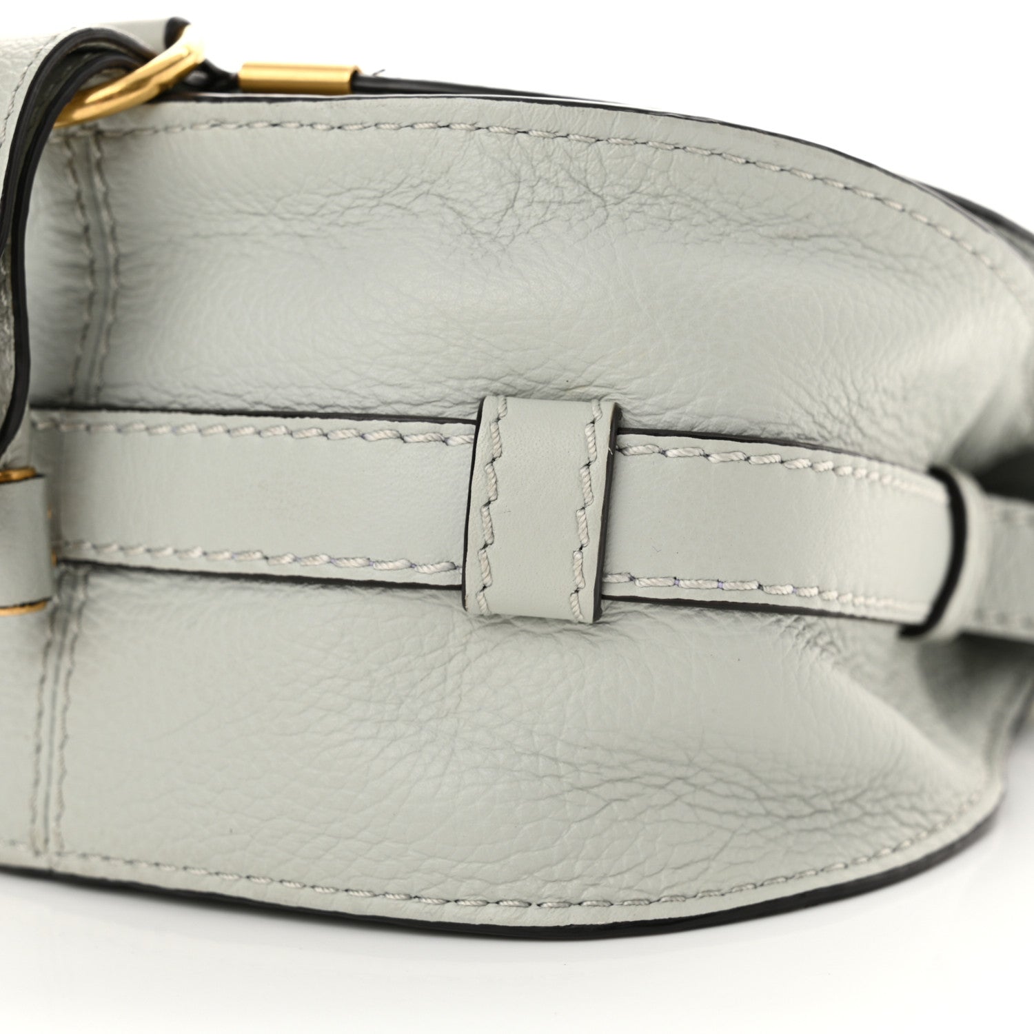 Chloe Calfskin Mini Marcie Round Crossbody Bag Faded Blue 10 of 11