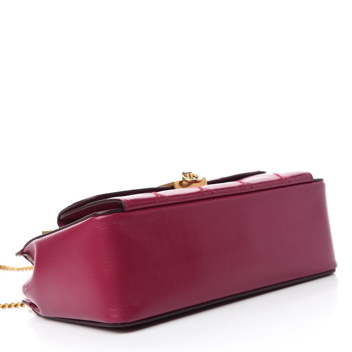 Goatskin Diamond Quilted Pocket Crossbody Orchid Purple