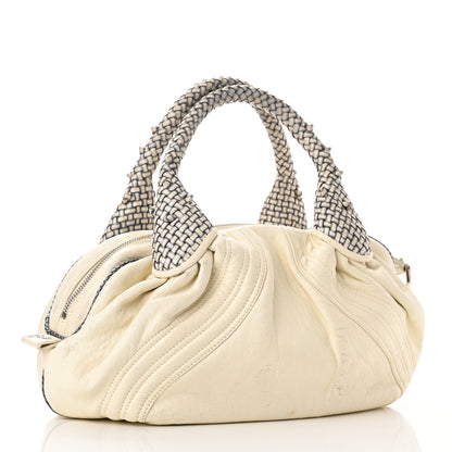 Fendi Nappa Nuvolata Spy Bowler White 3 of 11