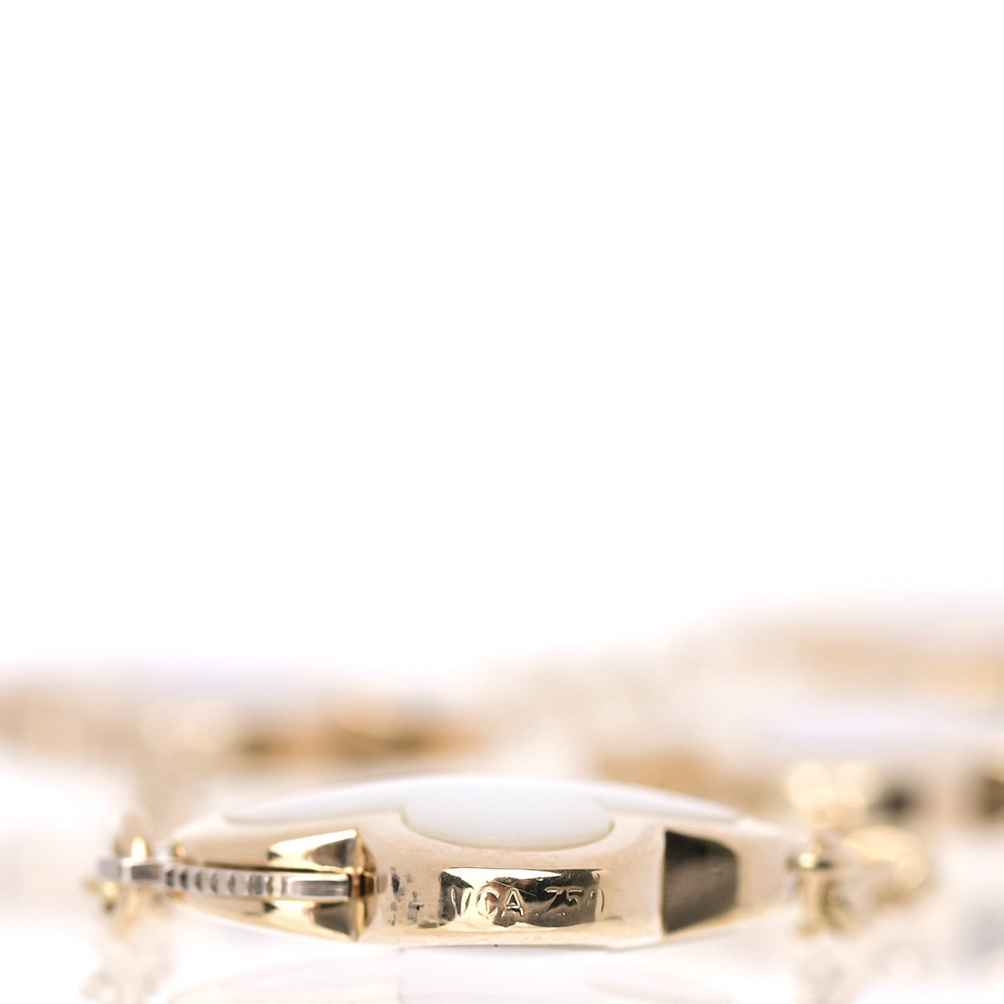 18K Yellow Gold Mother of Pearl 4 Motifs Pure Alhambra Bracelet