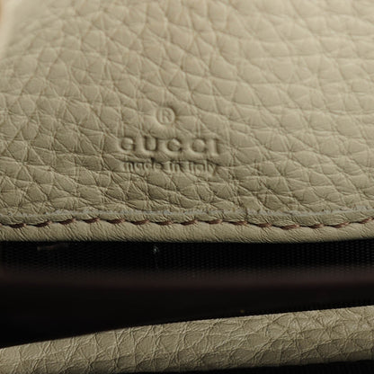 Gucci Pebbled Calfskin Soho Zip Around Wallet Off White 7 of 8