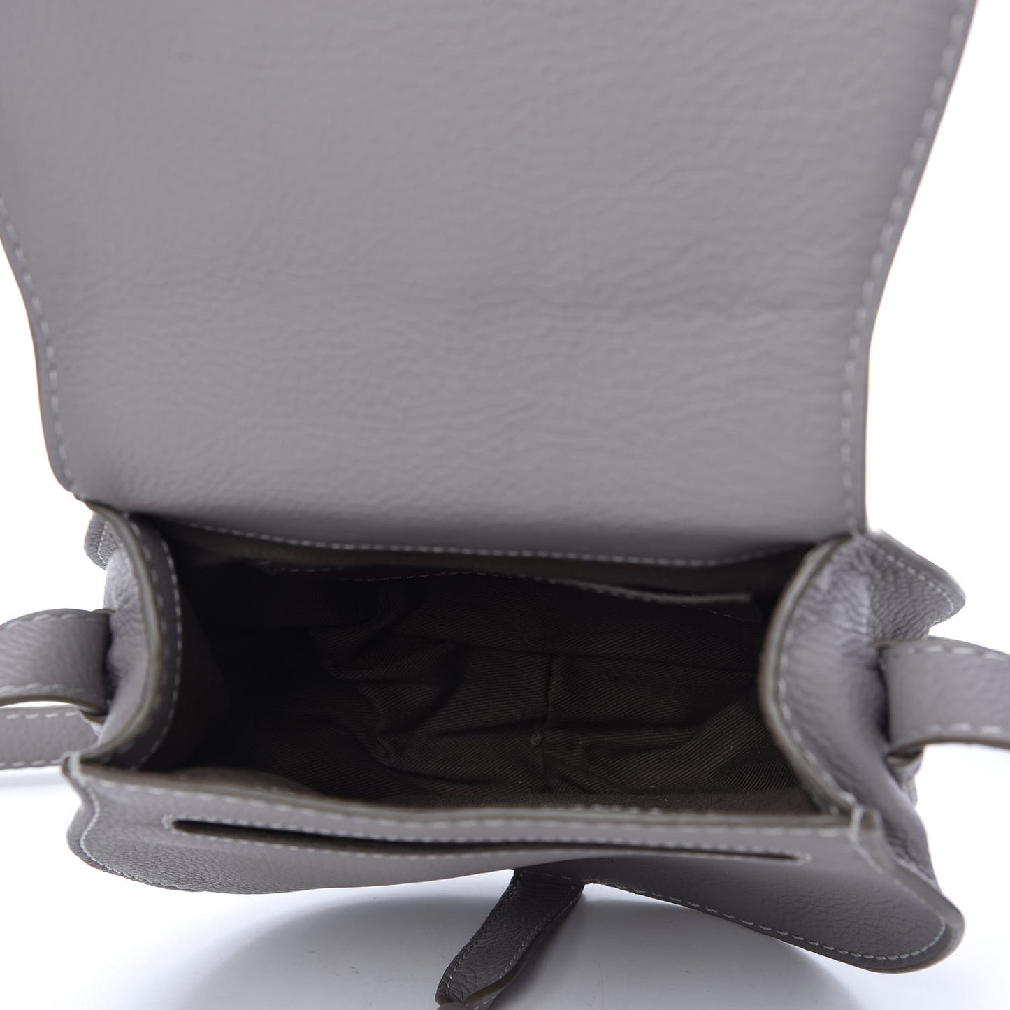 Calfskin Mini Marcie Round Crossbody Bag Cashmere Grey