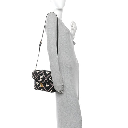 Louis Vuitton Empreinte Monogram Giant Broderies Pochette Metis Black 2 of 9