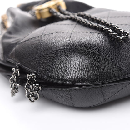 Chanel Calfskin Quilted Small Gabrielle Bucket Black 8 of 9