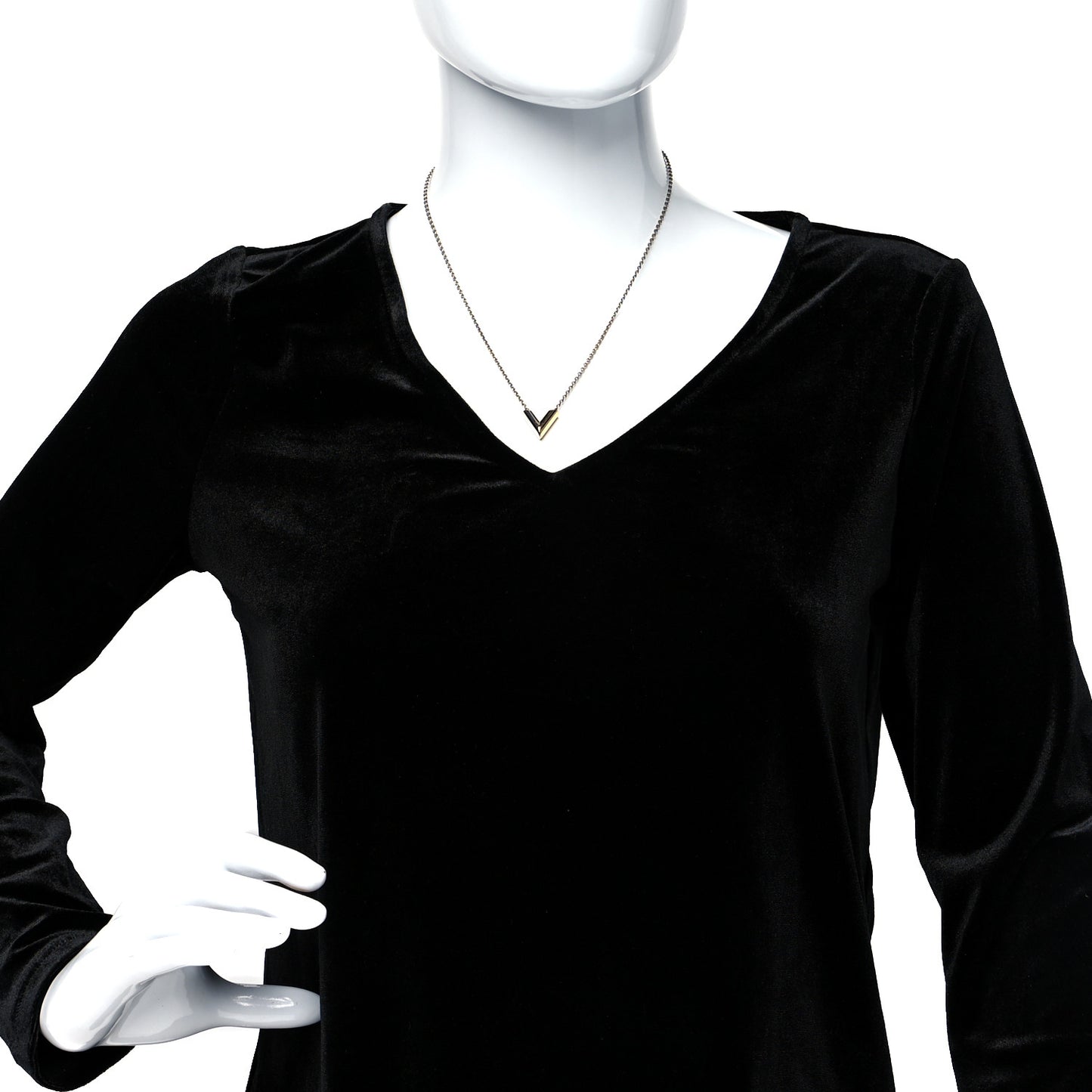 Essential V Necklace Silver Gold