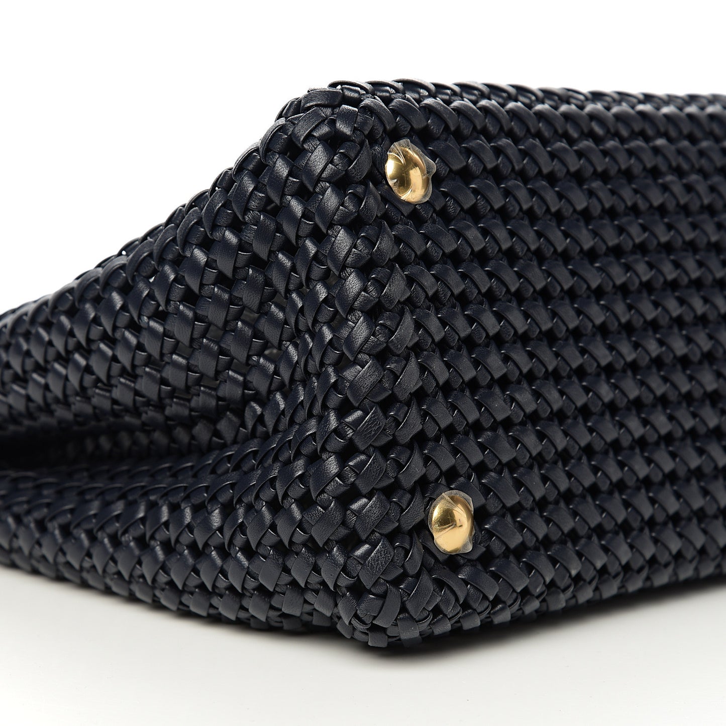 Nappa Matisse Intreccio Large Peekaboo Iconic Satchel Midnight