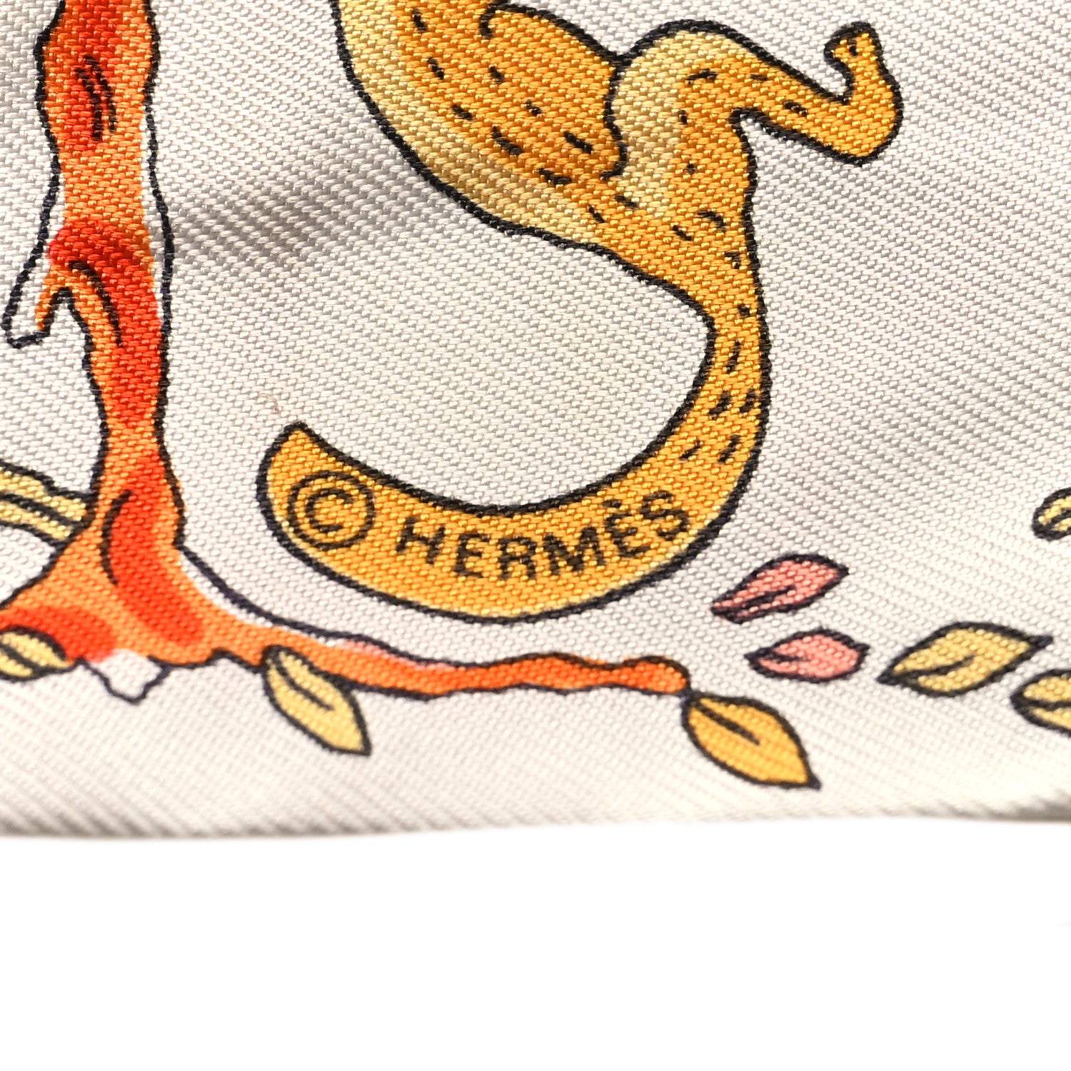 Hermes Silk Alphabet Twilly 3 of 4