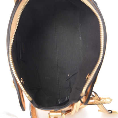 Fendi Vitello Catalan Mirror Flowerland Mini By The Way Boston Bag Gold 5 of 7