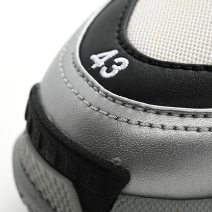 Balenciaga Metallic Fabric Mesh Mens Triple S Sneakers 10 Grey Dark Grey Black 12 of 19