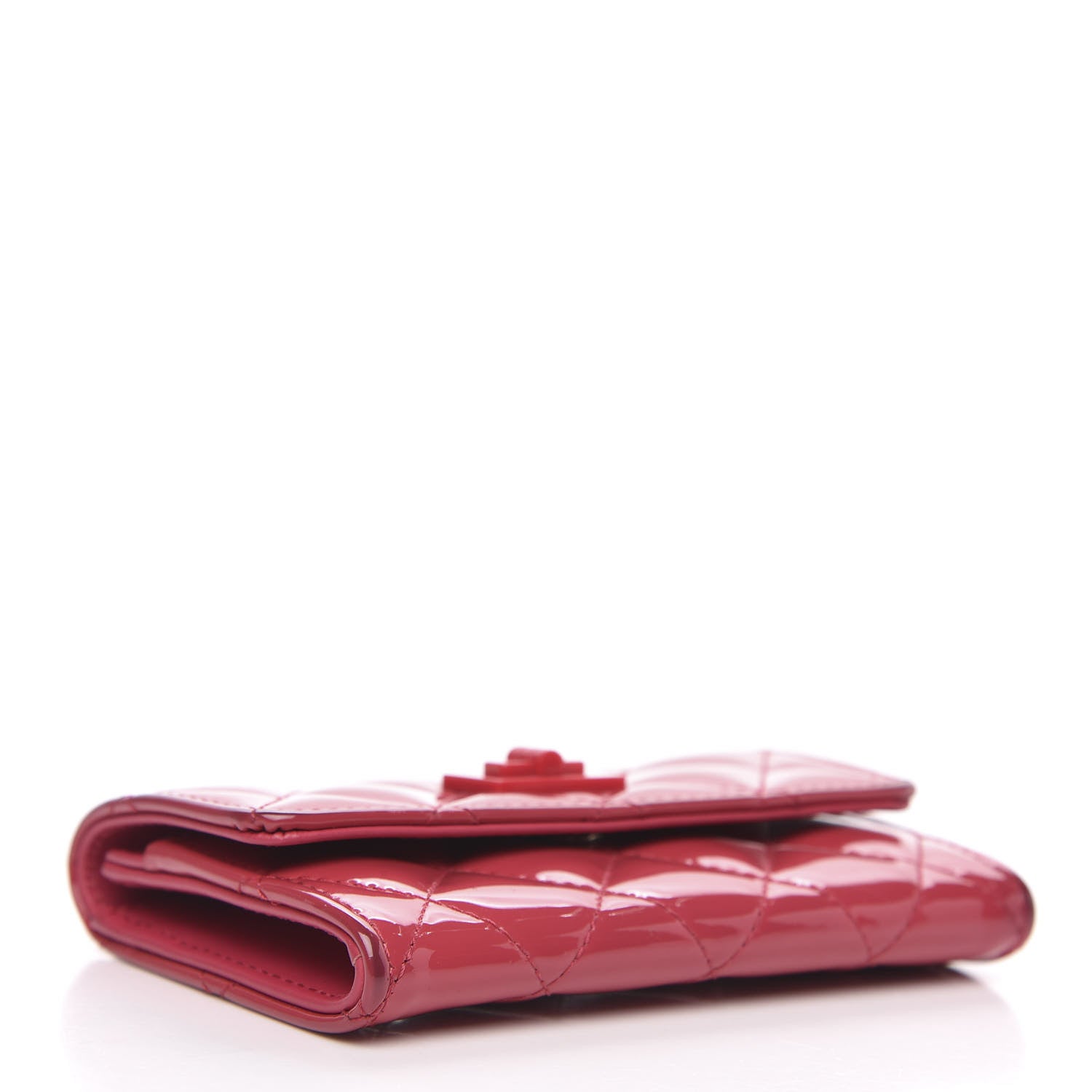 Chanel Patent Quilted Reissue Flap Card Holder Pink 4 of 11