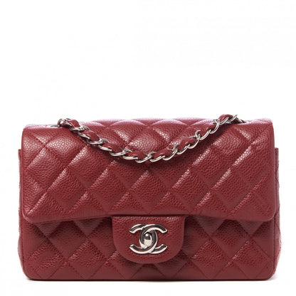 Chanel Caviar Quilted Mini Rectangular Flap Red 1 of 9