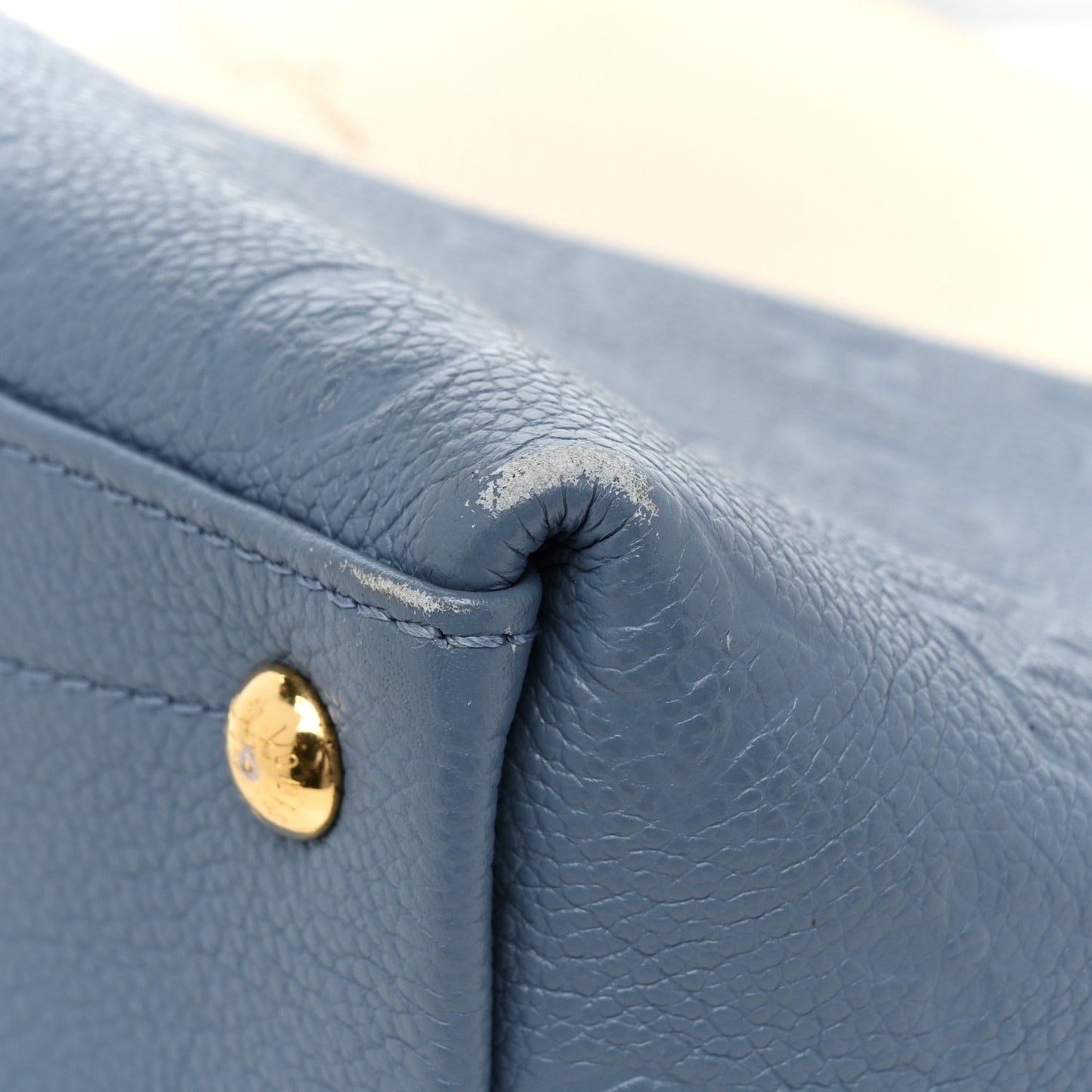Empreinte V Tote BB Denim Creme