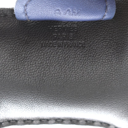 Hermes Milo Lambskin Grigri Rodeo Horse Bag Charm MM Black Bleu Saphir Gold 4 of 5