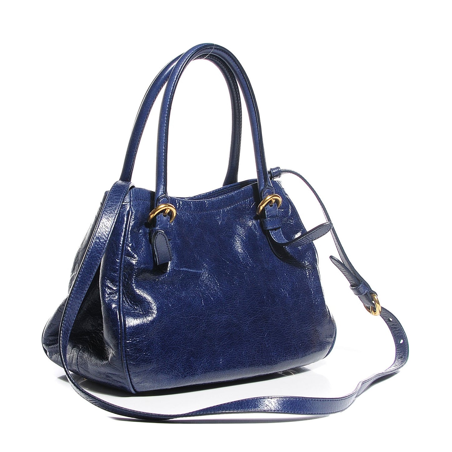 Vitello Shine Bow Tote Bleuette