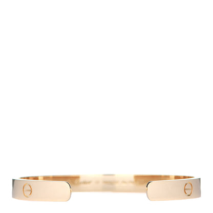 Cartier 18K Yellow Gold LOVE Cuff Bracelet 17 3 of 5