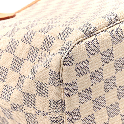 Louis Vuitton Damier Azur Neo Neverfull MM Rose Ballerine 9 of 14