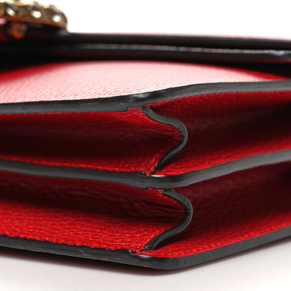 Gucci Dollar Calfskin Swarovski Crystal Small Dionysus Shoulder Bag Hibiscus Red 12 of 12