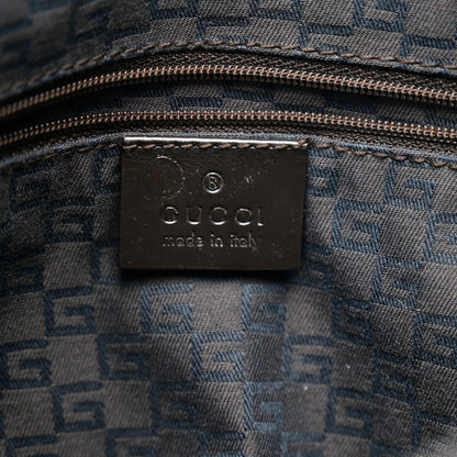 Gucci Denim Monogram Small Hobo Dark Brown 6 of 12