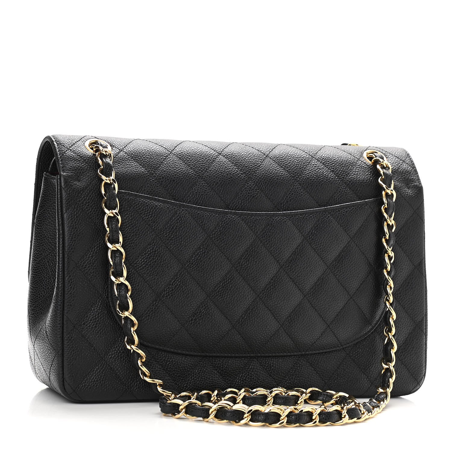 Chanel Caviar Quilted Jumbo Double Flap Black 3 of 10