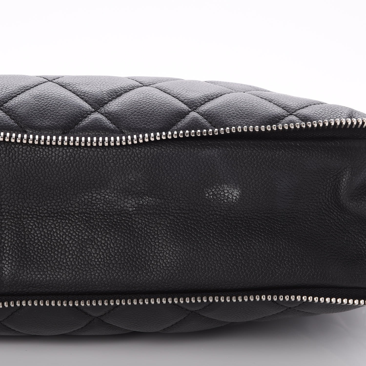 Chanel Caviar Quilted Expandable Zip Shoulder Bag Black 10 of 10
