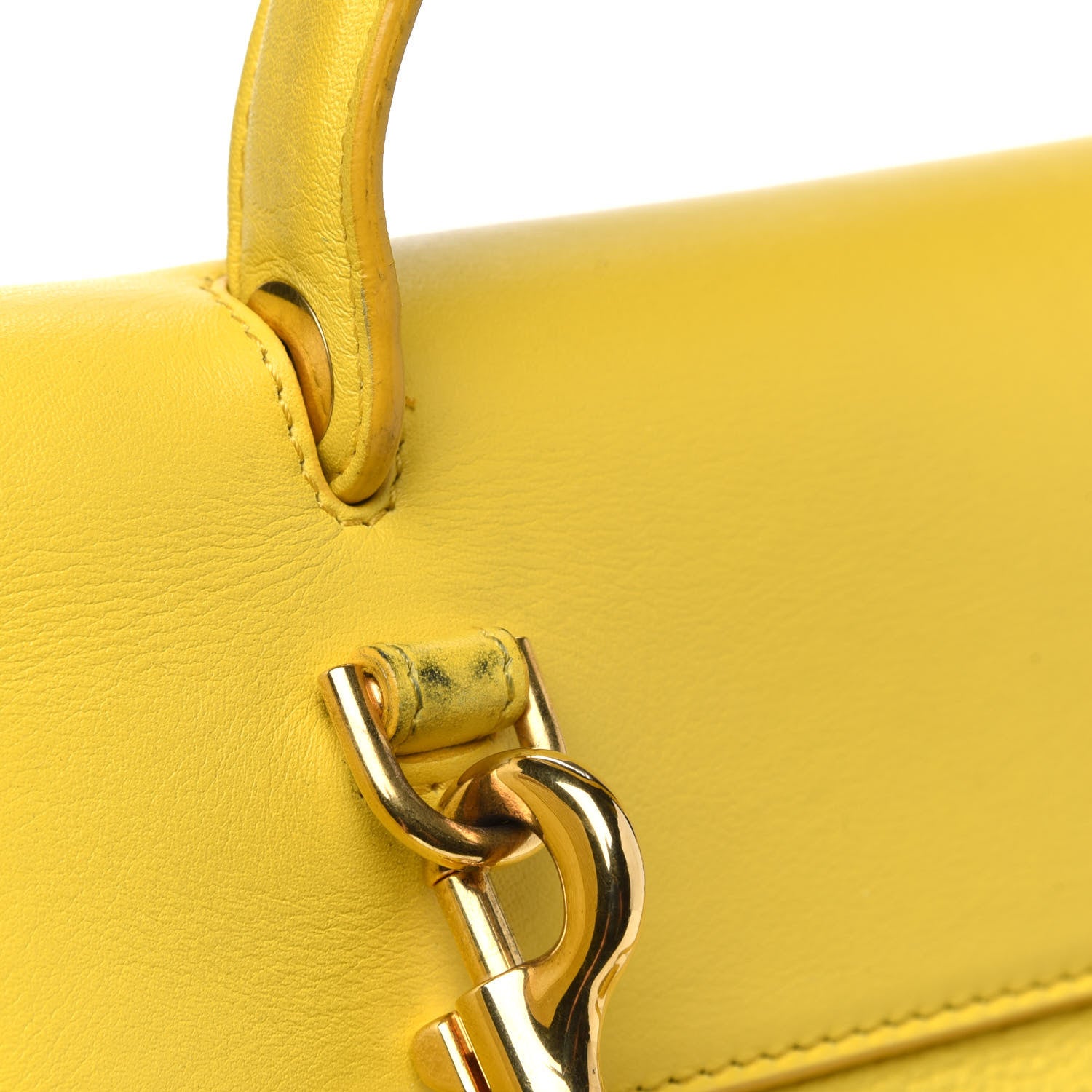 Celine Elephant Calfskin Mini Belt Bag Sun Yellow 12 of 12