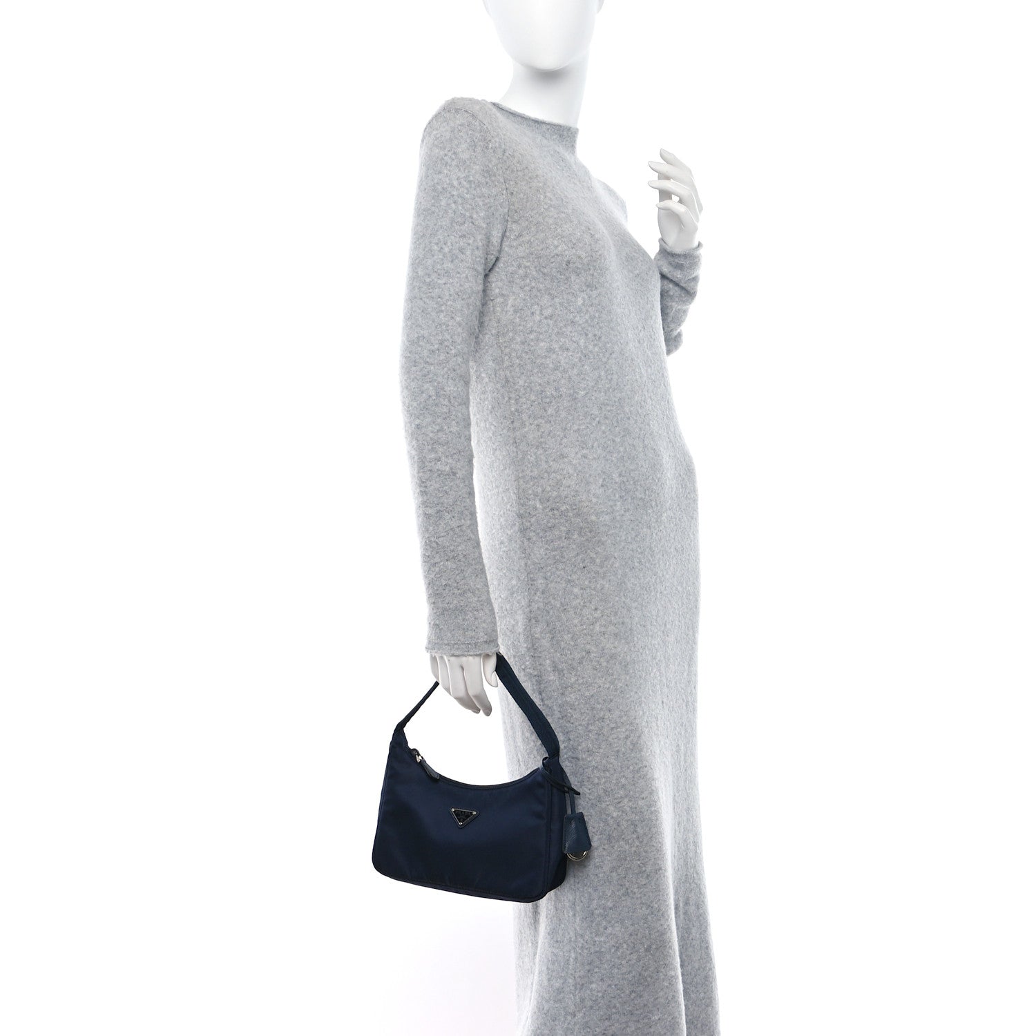 Prada Tessuto Nylon Mini Re-Edition 2000 Bag Navy 2 of 8
