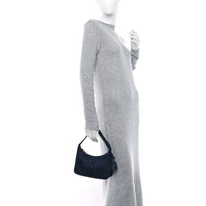 Prada Tessuto Nylon Mini Re-Edition 2000 Bag Navy 2 of 8