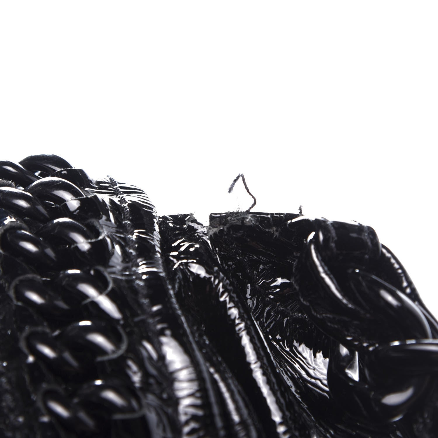 Chanel Crinkled Patent Modern Chain Flap Black 18 of 20