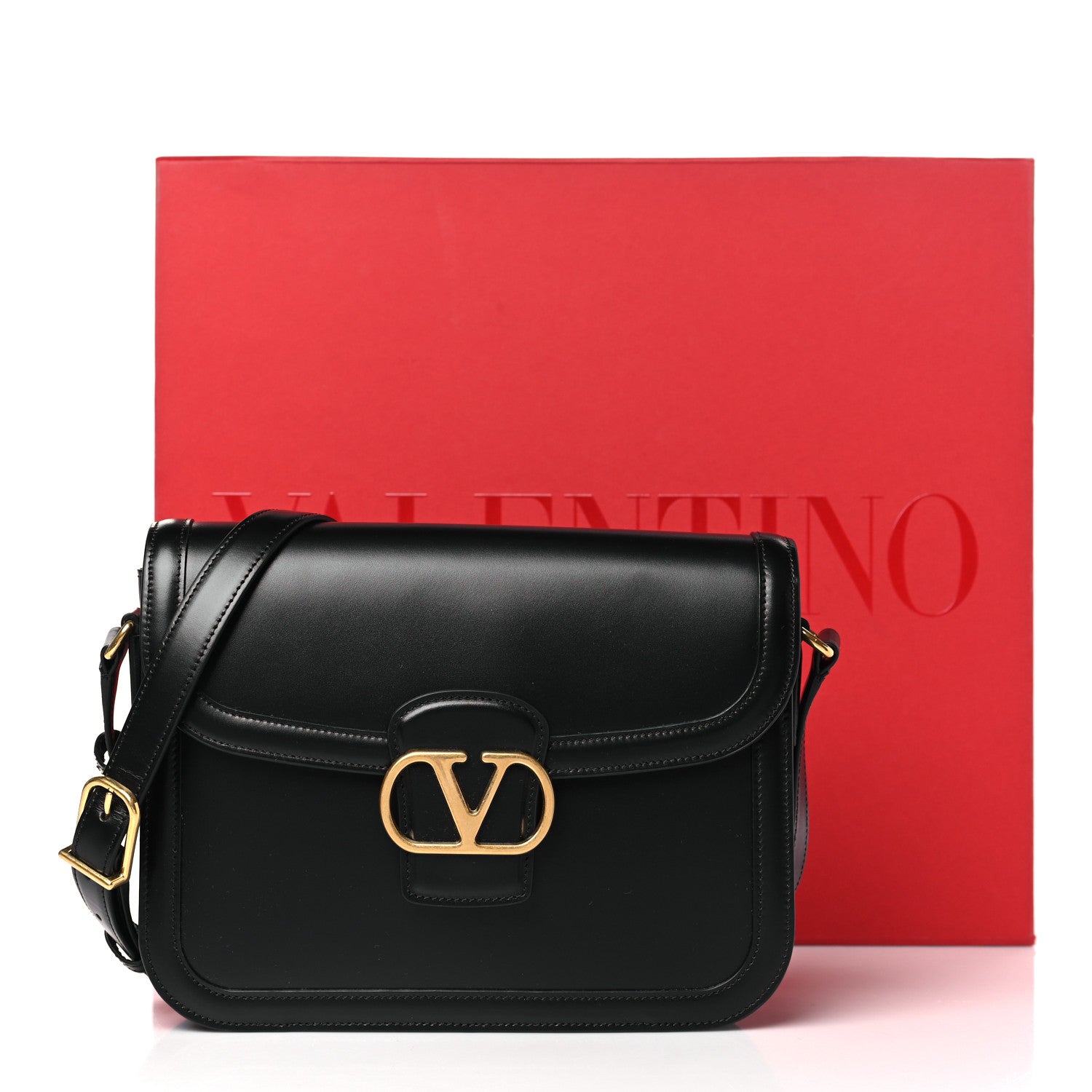 Valentino Garavani Smooth Calfskin 9to5 Shoulder Bag Black 10 of 10