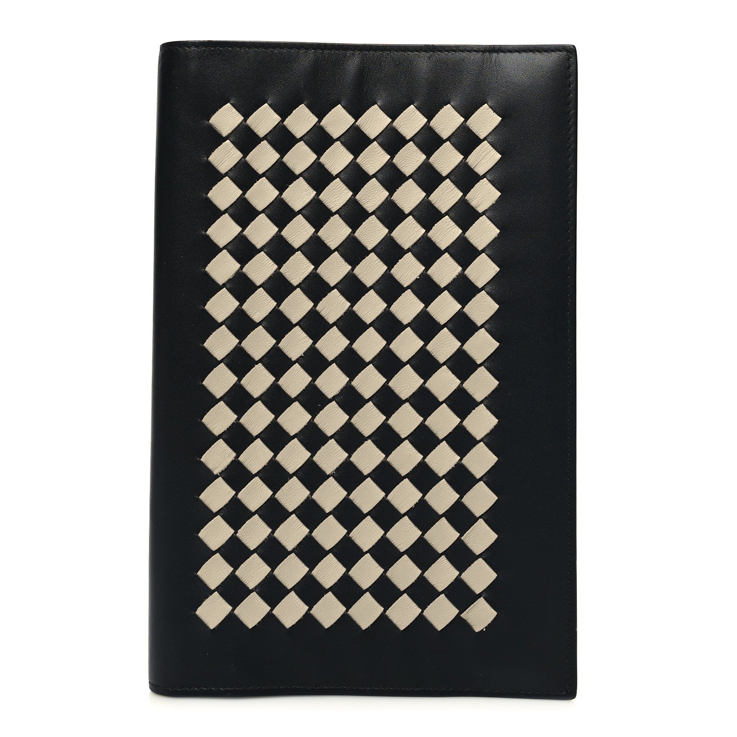 Bottega Veneta Nappa Intrecciato Notebook Cover Black White 1 of 9