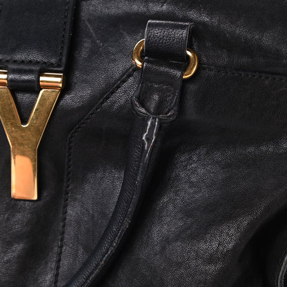 Saint Laurent Sheepskin Medium Cabas ChYc Black 23 of 26