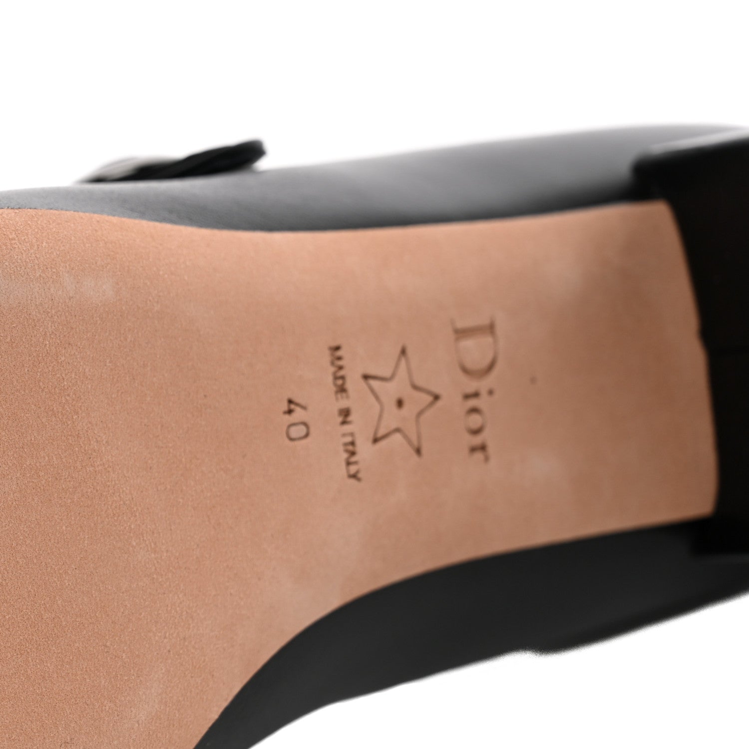 Christian Dior Brushed Calfskin Uniform 30mm Pumps 40 Black 10 of 10