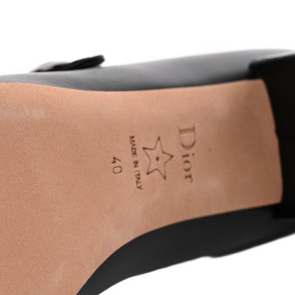 Christian Dior Brushed Calfskin Uniform 30mm Pumps 40 Black 10 of 10