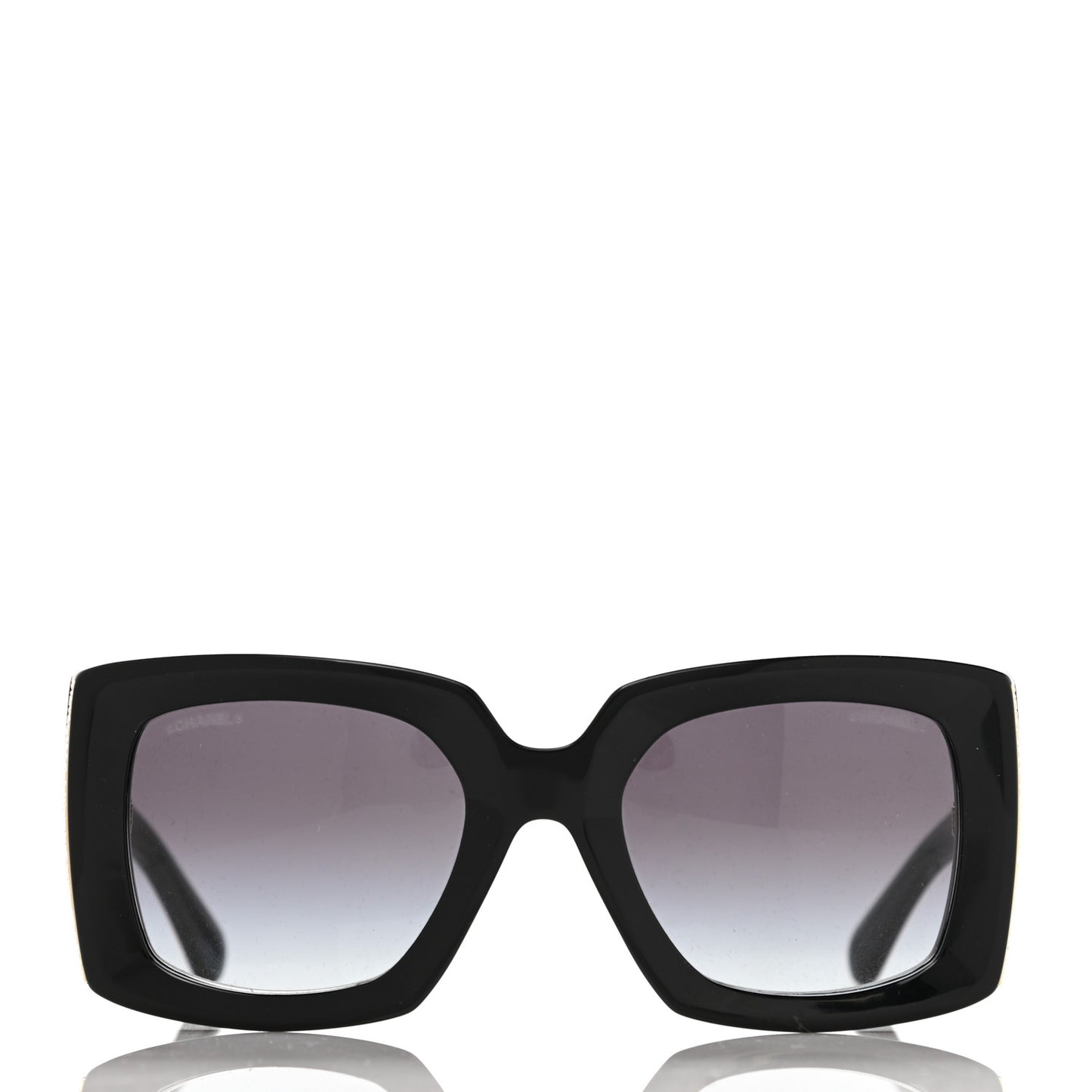 Acetate Rectangle Sunglasses 5435 Black