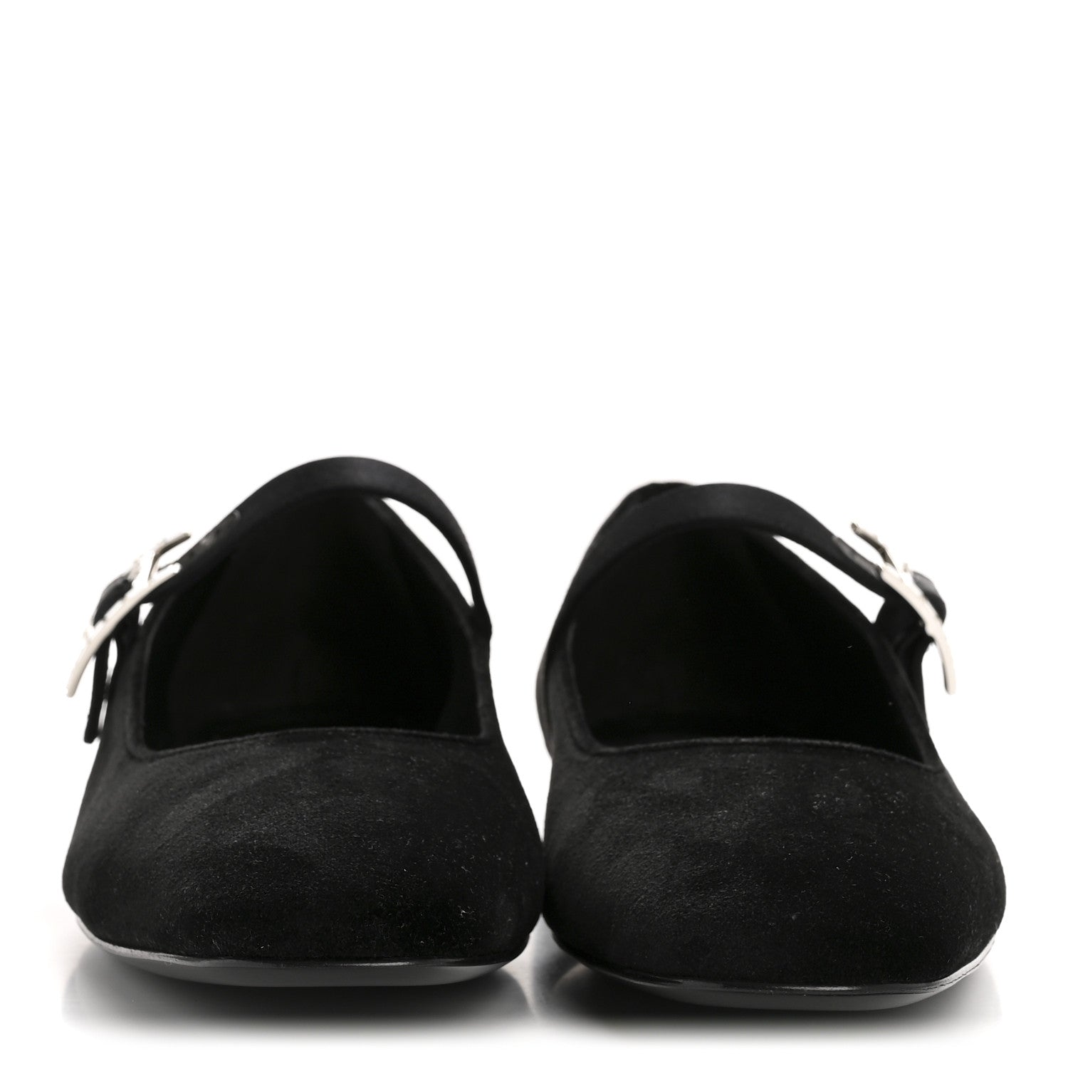 Hermes Velvet Jane Ballet Flats 38.5 Black 3 of 9