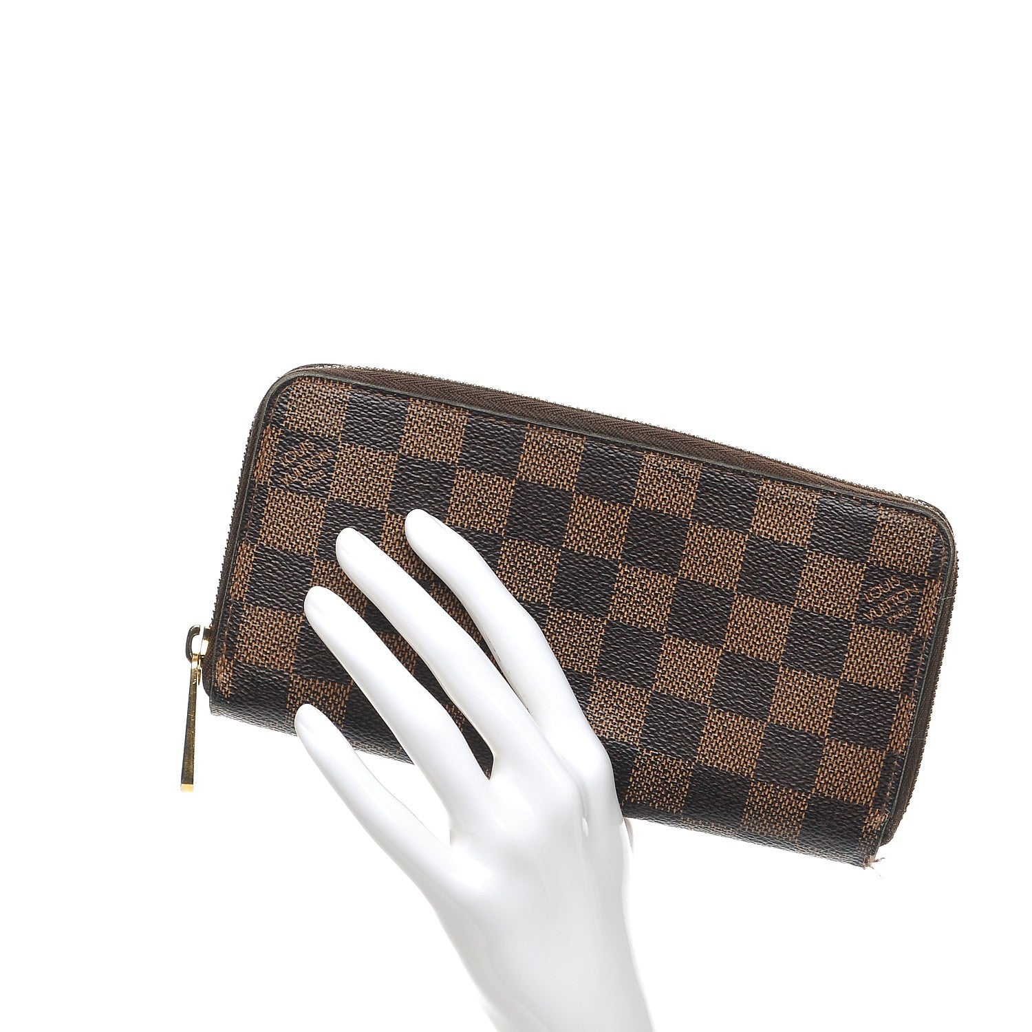 Louis Vuitton Damier Ebene Zippy Wallet 2 of 8