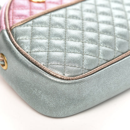 Gucci Laminated Nappa Trapuntata Mini Zumi Dome Shoulder Bag Rosa Lago Rame 7 of 8